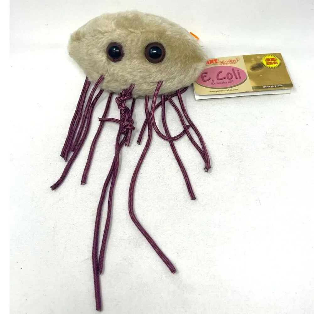 New Giant Microbes Ecoli - plush Stuffed Educational Plushie Science Biology
